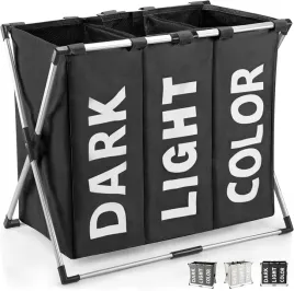 skladany-czarny-kosz-na-pranie-3-przegrodki-sortowanie-prania-z-uchwytem