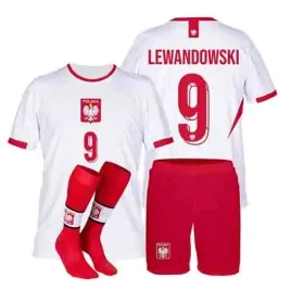 lewandowski-polska-komplet-koszulka-spodenki-getry-rozmiar-122