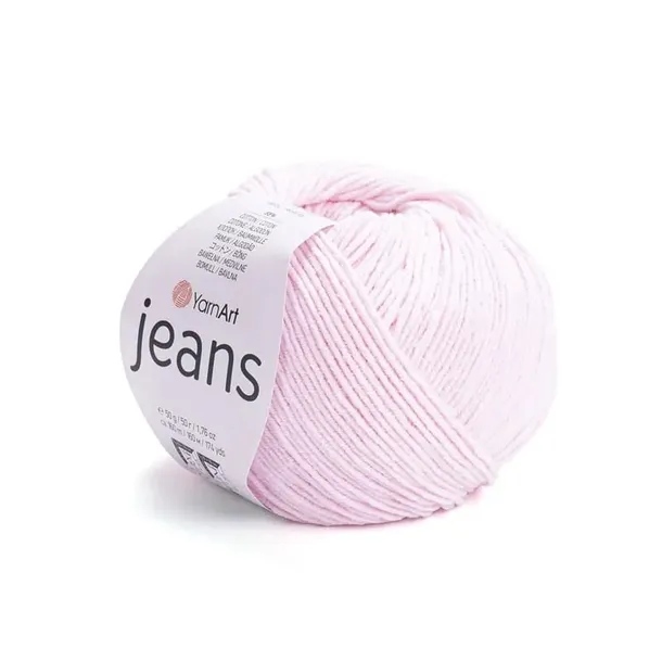 YarnArt Jeans 74 jasny różowy