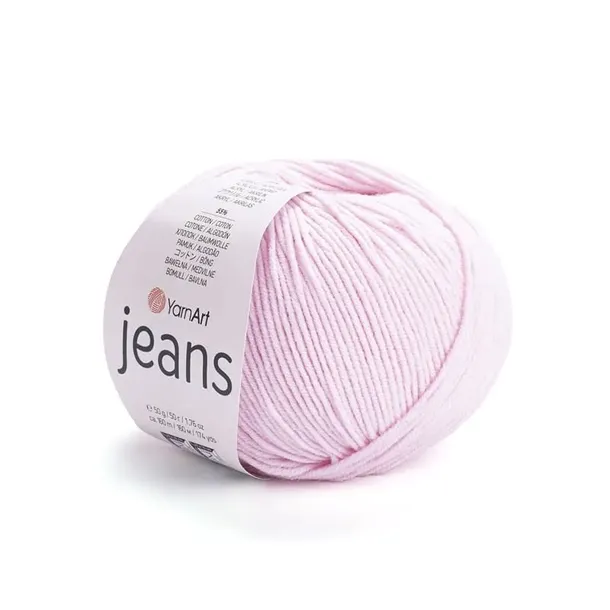 YarnArt Jeans 18 pudrowy różowy