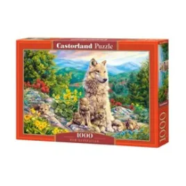 puzzle-1000-new-generation-castorland-wilk-wilki-szczeniaki