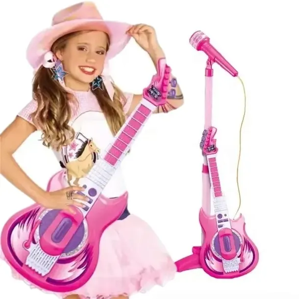 gitara-elektryczna-mikrofon-statyw-dla-dzieci-mp3-stan-opakowania-oryginalne