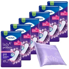 wielopak-6x10szt-tena-lady-normal-night-podpaski-urologiczne-na-noc