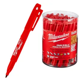 czerwony-marker-uniwersalny-inkzall-milwaukee-48223170-zestaw-36-szt