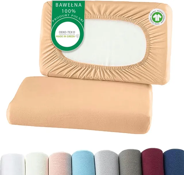 POSZEWKA ORTOPEDYCZNA PREMIUM JERSEY UNIWERSALNA BAWEŁNA CAPPUCCINO