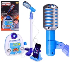 mikrofon-karaoke-dla-dzieci-na-statywie-syntezator-mp3-led-na-prezent