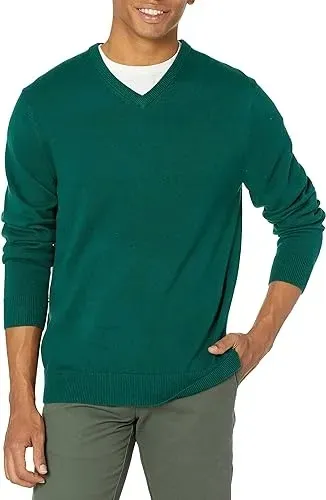 amazon-essentials-sweter-zielony-basic-r-6xlt-meski