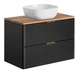 czarna-szafka-lazienkowa-wiszaca-z-umywalka-80-cm-blat-wotan-ryflowana-mdf