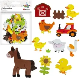 naklejki-piankowe-samoprzylepne-farma-zwierzeta-traktor-20-sztuk-titanum