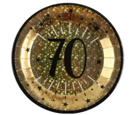 talerzyki-papierowe-70-urodziny-zlote-holo-23-cm-10-szt-urodzinowe-zloty