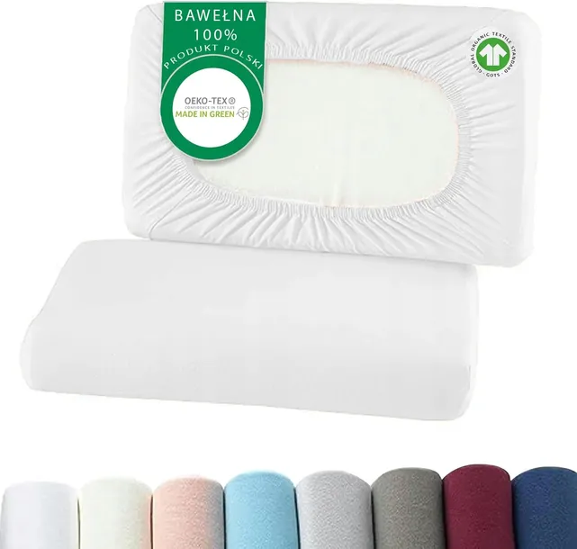 POSZEWKA ORTOPEDYCZNA PREMIUM GRUBA JERSEY UNIWERSALNA BAWEŁNA 100% BIAŁA