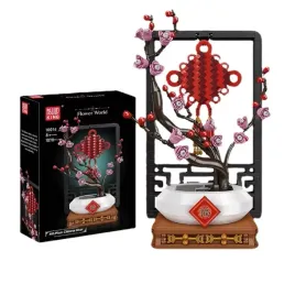 sztuczne-kwiaty-do-wazonu-kwiat-sliwy-zestaw-klockow-prezent-na-walentynki