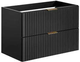 czarna-szafka-pod-umywalke-80-cm-wiszaca-ryflowane-szuflady-x-2-do-lazienki