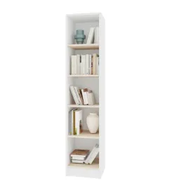 regal-na-ksiazki-z-polkami-bialy-sonoma-40-cm-5-polek-segregatory-biuro