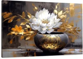 obraz-na-plotnie-elegancki-bialy-kwiat-w-wazonie-do-salonu-sypialni-70x50