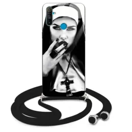 etui-do-realme-c3-crossglam-case-sznurek-czarny-mlodziezowe-bad-bitch-wzory