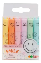 happy-color-zakreslacze-mini-smile-6-kolorow-pastelowyc