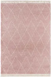 dywan-shaggy-do-salonu-80x150cm-rozowe-miekki-wlosie-z-wzorem-boho