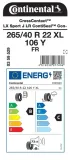 1x-265-40r22-continental-crosscontact-lx-sport-106y-nowe-lato-stan-nowy