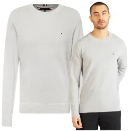 tommy-hilfiger-sweter-meski-szary-bawelna-okragly-dekolt-klasyczny-r-xl