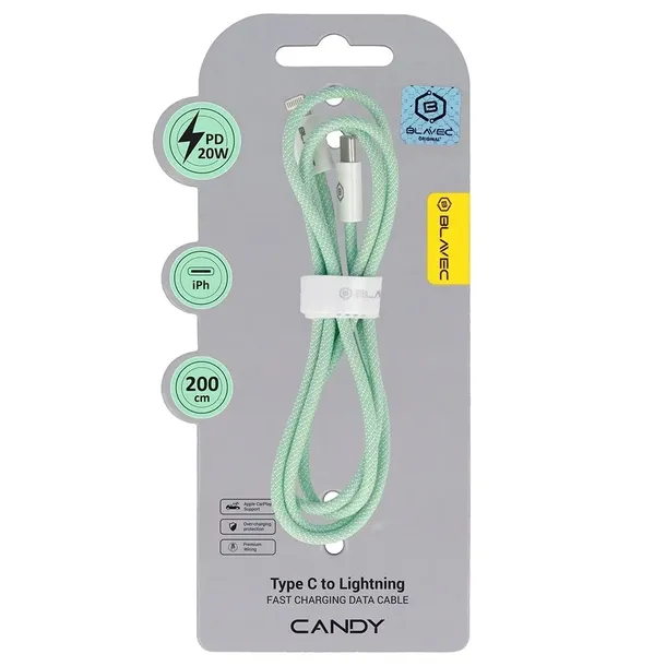 blavec-kabel-candy-oplot-typ-c-na-lightning-pd-20w-24a-2-metry-cca-cl-kod-producenta-cca-cl24gn20
