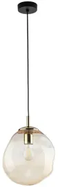 lampa-wiszaca-sol-czarna-z-bursztynowym-kloszem-1xe27-25-cm