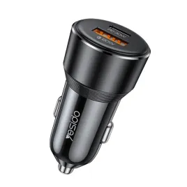 yesido-ladowarka-samochodowa-y64-usb-typ-c-20w-pd-30w-czarna