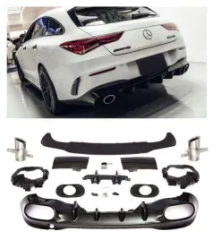 dyfuzor-mercedes-w118-koncowki-chrome-amg-a35