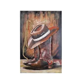 prezent-obraz-metalowy-3d-plaskorzezba-trojwymiarowy-loft-buty-kowbojki