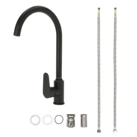 bateria-kuchenna-stojaca-czarna-matowa-retro-obrotowa-plain-wysoka