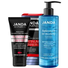 janda-zestaw-na-prezent-gentleman-40-meski-krem-i-zel-do-mycia-twarzy