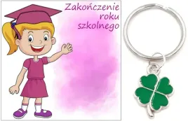 brelok-koniczynka-na-szczescie-prezent-podziekowanie-dziekuje-matura