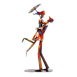 rzezba-metalowa-figurka-para-z-parasolka-kolorowa