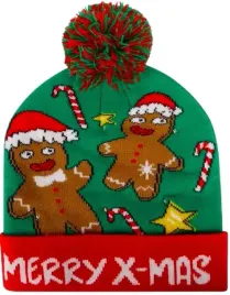 czapka-zimowa-swiateczna-prezent-dla-dzieci-z-6-diodami-led-i-pomponem