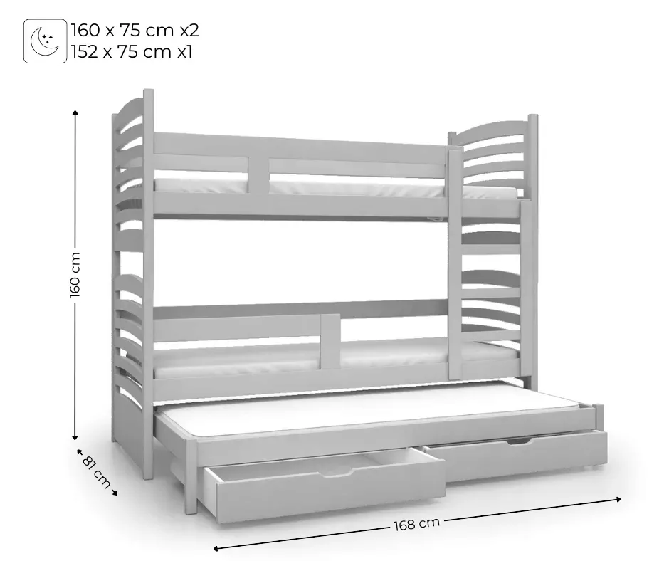 lozko-pietrowe-olek-mini-3-osobowe-160x75-materace-gratis-stan-nowy