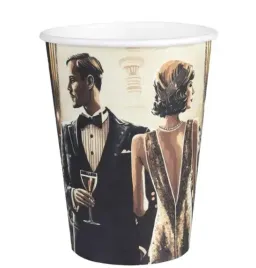 kubeczki-papierowe-gatsby-270-ml-10-szt-retro-sylwester-lata-20-kubek
