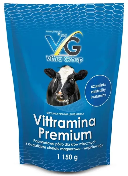 Vittramina Premium 1 kg drink po wycieleniu dla krów poporodowy Vittra-Bis