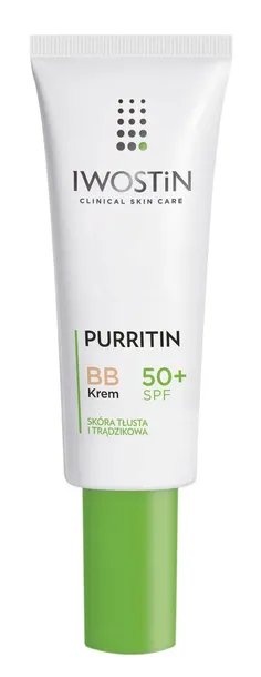 IWOSTIN PURRITIN KREM BB SPF50+ cera trądzikowa