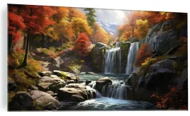obraz-na-szkle-jesienny-las-z-gorskim-potokiem-szklany-120x60cm