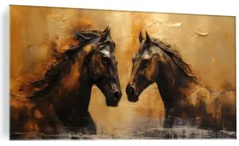 obraz-na-szkle-konie-kon-zloty-elegancki-szklany-do-kuchni-120x60cm