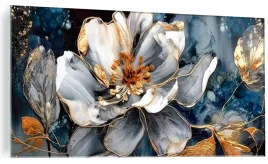 obraz-szklany-nowoczesny-obraz-do-salonu-kwiat-glamur-na-szkle-120x60cm