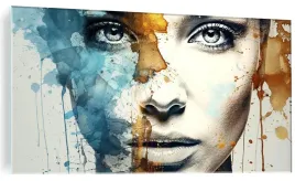 obraz-na-szkle-kobieta-twarz-kobiety-abstrakcja-szklany-do-salonu-120x60cm