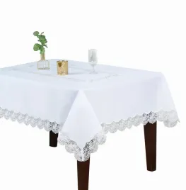 obrus-140x320-bialy-kwadrat-rosse-z-koronka-w-rozyczki