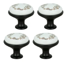 4-x-galka-meblowa-okragla-czarna-z-ceramika-i-wzorem-retro-galki-do-szafek