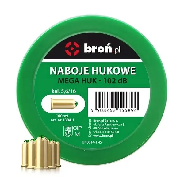 Naboje hukowe najgłośniejsze do Stalker Phantom Mega Huk 5,6/16mm .22 1.4S