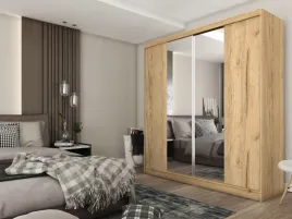 szafa-przesuwna-garderoba-200-cm-mokka-lustro