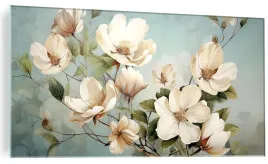 obraz-na-szkle-dekoracyjny-obrazy-vintage-biale-kwiaty-galezie-120x60cm