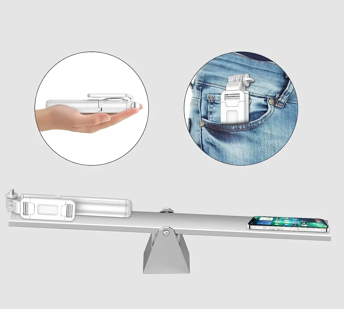 selfie-stick-kijek-tripod-statyw-pilot-bluetooth-stan-nowy