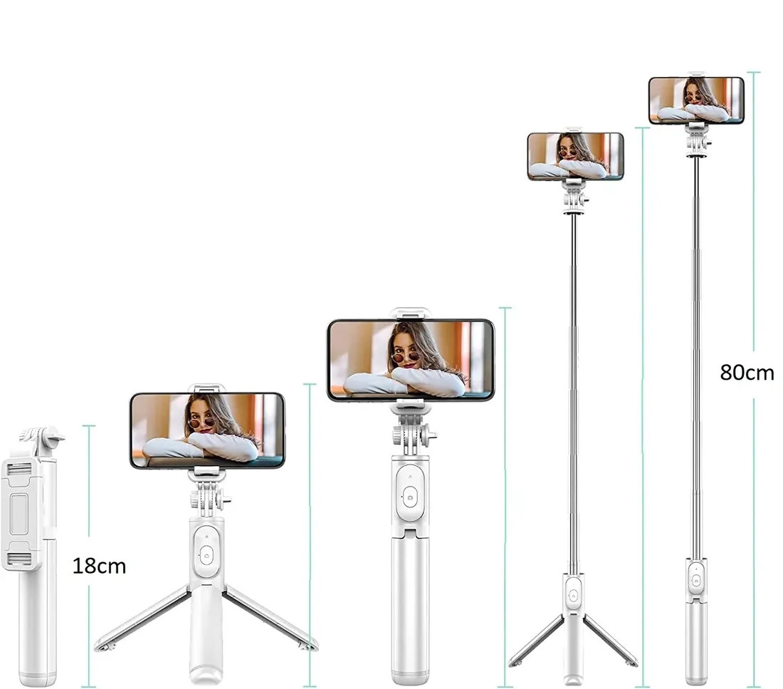 selfie-stick-kijek-tripod-statyw-pilot-bluetooth-stan-nowy