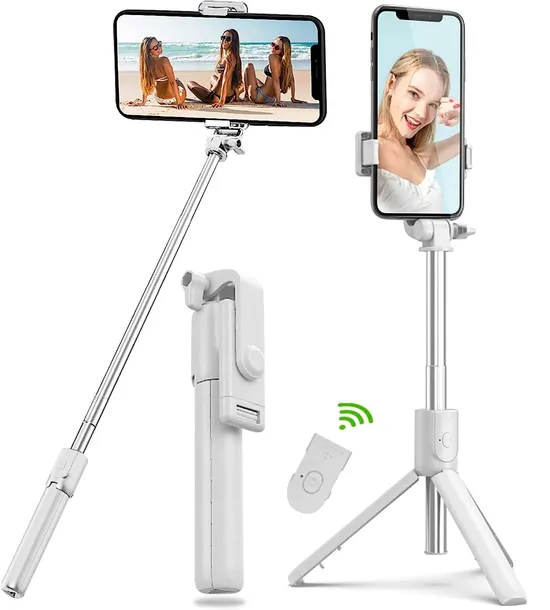 selfie-stick-kijek-tripod-statyw-pilot-bluetooth-kolor-bialy-stan-nowy